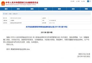 关于批准裸藻等8种新食品原料的公告(2013年 第10号)</a>